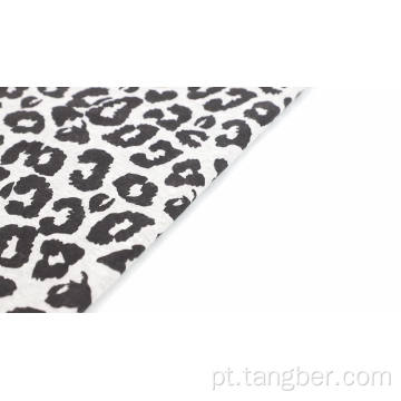 tecido de lã cvc escovado com estampa animal personalizada